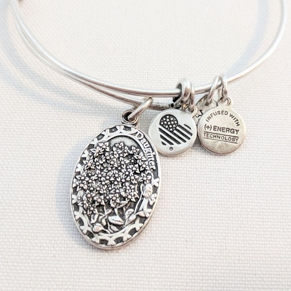 Alex and Ani Silver Daughter Charm Bracelet - Picture 5 of 6